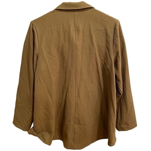 Habitat Womens Hidden Placket Jacket S Khaki Lagom Capsule Stretch Travel - Picture 2 of 6